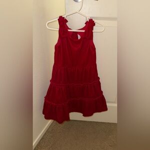 Janie and Jack Velvet Red Dress